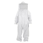 Sharplace Full keeping Suit for Women/Men, Professional Beekeeper Suit with Ventilated Hood, Beekeeper Costume Bee Keepers Suit, White XXL