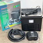 ANMSALES Grech (SunSun) Bio Pond Filter CBF-200T 9W UVC Pump 2300l/h 45W. Mechanical & Biological Filter. Suitable for 4000 litres Ponds with Fishes.