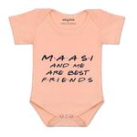 ARVESA Maasi & Me Are Best Friend R-398 Multicolor 3-6 Months Romper for Baby Boy & Girl dress