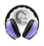 RATURISH Noise Cancelling Earmuffs for Kids Infants and Toddlers | Baby Hearing Protection | Comfortable Ear Muffs for Kids Ages 0-3 | Adjustable | Safe Soundproof Headphones for Babies (Purple)