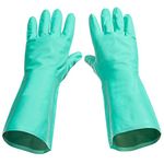 (XXL) - Tusko Products Best Nitrile Rubber Cleaning, Household, Dishwashing Gloves, Latex Free, Vinyl Free, XXL