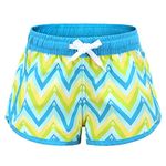 Aisyee Big Girls Swim Trunks Beach Swim Shorts Quick Dry Boards Shorts for Kids with 3D Prints Light Blue Size 12/10-12 Years