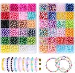 Ciusdkler 2400 Pcs Beads for Bracel