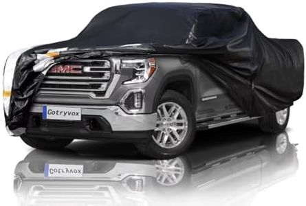 Heavy Duty GMC Sierra Truck Cover Waterproof All Weather, Outdoor Full Exterior Pickup Truck Cover, Rain, Sun, Wind Protection (Up to 242 in)