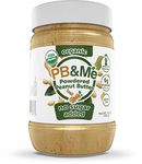 Organic Powdered Peanut Butter by PB&Me: No Sugar Added, Gluten Free, Plant Protein, Keto Snack,1 6oz - For Baking, Smoothies, and Protein Shakes with Premium Blend, Nutrient-Rich, and Gourmet Taste