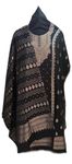 Womens woolen kashmiri suit for women with salwar and shawl winter wear kani unstitched fabric woollen dress material pashmina wool (BLACK 4)