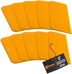 Custom Shop - 6 Inch Body Filler Spreaders for Automotive Body Fillers, Putties and Glazes - Easy, Precise, and Reusable Application - 10 Pack