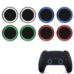 8 Pcs Thumb Grips Compatible with PS5 & PS4 Controller Thumb Grips Silicone Cover Joystick Protection Attachments Controller, Convex and Concave-Raised Dots & Studded Design