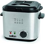 Salton Stainless Steel Construction Compact Deep Fryer, 1 Litre