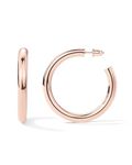 PAVOI 14k Gold Hoop Earrings For Women 50mm | Thick Infinity Gold Hoops Women Earrings | Rose Gold Plated Loop Earrings For Women | Lightweight Hoop Earrings Set