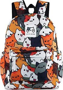 Roffatide Anime Laptop Backpack Cartoon School Bag Printed Daypack, Neko Atsume, One_Size, Classic