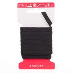 8mm Flat Elastic for Sewing, Black Elastic, 5 Metres