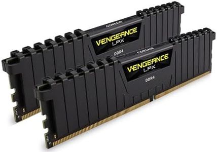 CORSAIR Vengeance LPX 32GB (2x16GB) DDR4 2400MHz C14 Desktop Gaming Memory Black, CMK32GX4M2A2400C14