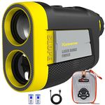 Golf Rangefinder with Slope, Laser 660 Yard Accuracy Rechargeable Golf Distance Finder with Flag Lock Tech, Golf Range Finder Accessories with USB Charging Magnet Strap and Case