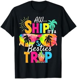 Aw Ship It’s a Besties Trip 2024 Friends Vacay Cruise 2024 T-Shirt