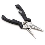 TULLEN Snips - Cut Virtually Anything Easily - Shears for the Kitchen, Garage, Garden, Crafts, Boat, Office, Plastic, Cardboard, Meat, Fish. Dishwasher Safe. NZ Brand. (Black)