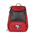 NFL San Francisco 49ers PTX Insulated Backpack Cooler, Red