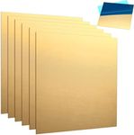 6 Pieces Brass Sheet 6 x 6 Inches 2