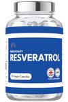 Pure Vitality: Trans-Resveratrol 99% - 500mg - 90 Vegan Capsules - GMP HACCP Certified