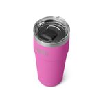 YETI Rambler 20 oz Stackable Tumbler, Stainless Steel, Vacuum Insulated with MagSlider Lid, Wildflower Fuchsia