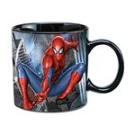 Vandor Marvel Spider-Man 20 Oz Ceramic Heat Reactive Mug