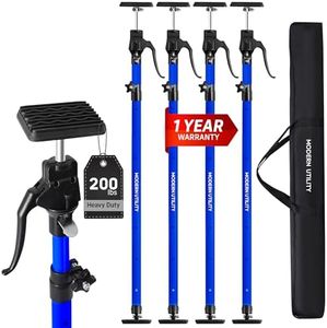 Adjustable Cabinet Jacks for Installing Cabinets (45.3-114.2 Inches 4 Pack) Heavy Duty 200 lb Support Rod & Third Hand Support System with Swivel Non-Slip Pads for Drywall and Ceilings