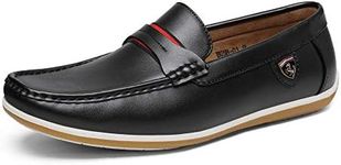 Bruno Marc Men's BUSH-01 Black Driving Loafers Moccasins Shoes - 9.5 M US