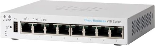 Cisco Systems Business CBS250-8T-D Smart Switch | 8 Port GE | Desktop | Limited Lifetime Hardware Warranty (CBS250-8T-D-NA)