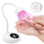 Makartt UV Nail Lamp Rechargeable, Led Gel Nail Lamps, Cordless 10W Nail Dryer, UV Lamps for Gel Nails, Gel Nail Polish Dryer with Automatic Sensor 4 Timers Setting Fast Nail Curing Lamps