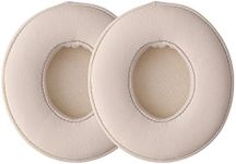 kwmobile Ear Pads Compatible with Beats Solo 2 Wireless/Solo 3 Wireless Earpads - 2X Replacement for Headphones - Beige