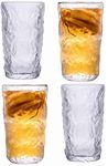 Ash & Roh® 300 ML Glacier Cup, Frosted Wine Glass Water Cup,for Home Office &Bar Scotch, Cocktails Juice Drinking (Pack of 4)