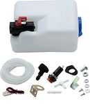 1 Set 12V Windscreen Washer Bottle Kit with Motor Pump Hose Jets Wiring Switch