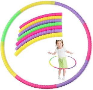 Hula Hoop Adult Hula Hoop for Children 7 Pieces Hullahub Hoop Sports Equipment Hula Hoop Gymnastics Hoop Dance Fitness Hola Horn Hoop Children 3 4 5 6 7 8+ Years