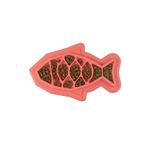 Petstages Fishie Fun Feed Mat Slow Feeder Cat Bowl, Pink