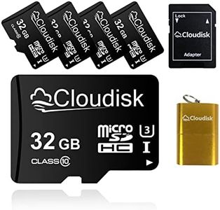 Tarjeta 5pack 32 GB Micro SD Clase 10 USH-1 con MicroSD Adaptador del Lector de Tarjetas de Memoria +, Venta a Granel