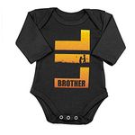 Bon Organik Lil Brother for Baby(BON3070-SP-BK-K-6-9M1T Tee) Black