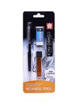 Sakura Cushioning Point Mechanical Pencil Starter Set with Lead Refill and Foam Eraser, (HB, 0.5) (Navy Blue)