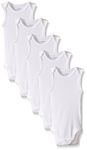 Carter's Basic White SLEEVELESS Bodysuits (Newborn)