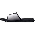 Under Armour Men's Ignite Pro Slide Sandal, (003) Black/White/Black, 10