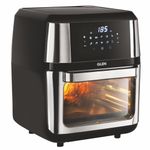 Glen Digital Air Fryer OTG Oven for Home, 1800W, 10 Preset Menu Rotisserie, Electric Air Fryer Toaster Oven, Digital Display, Bake Roast Toast Defrost 12 Litre Digital Controls, Black (SA-3046DSS)