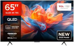TCL 65T8C-UK 65" 4K 144Hz Gaming QLED Onkyo 2.1 Dolby Atmos Google TV with Dolby Vision & HDR 10+ BBC iPlayer (2025 New Model)