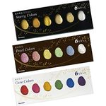 Kuretake Gansai Tambi 6 color set (3 colors set(Starry,Pearl,Gem))