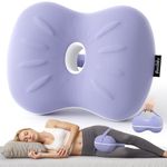 Forcanby Knee Pillow for Side Sleepers - Smooth Spine Alignment Pillow, Memory Foam Knee Pillows for Back Hip Pain, Spine Aligning, Sciatica, Surgery Recovery, Pregnancy