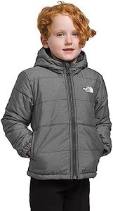 THE NORTH FACE Boys' Reversible Mount Chimbo Full Zip Hooded Jacket, TNF Medium Grey Heather,3