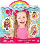 Fashion Angels Love, Diana Fashion Coloring Portfolio for Kids- Love, Diana Themed Coloring Book, Includes 30 Sketch Sheets and 100+ Stickers, for Ages 3 and Up