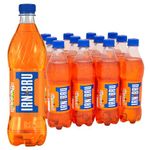 IRN-BRU Original and Best | Pack of 12, 500ml Bottles | A Scottish Favorite, Bru'd in Scotland Since 1901 | Scotland's Other National Drink | Iron Brew Phenomenal Taste Soft Drink