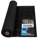 Super Geotextile Professional 5oz Geotextile Weed Barrier Fabric - Heavy Duty Landscape Fabric for Gardening, Landscaping, Weed Fabric, Eco Friendly (3x100)