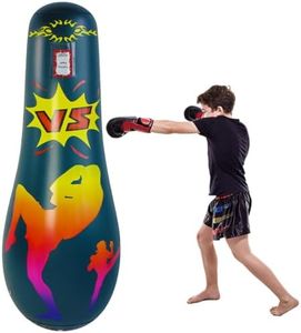 Toddler Heavy Punching Bag for Kids Boxing Bag Standing Kickboxing Bag with Stand Boxing Dummy Adults Inflatable Bopper Toys for Boys Sports Gifts Outdoor for Kids 65 Inches Dark Blue