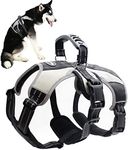 Mihachi Secure Dog Harness - Escape-Proof Reflective Dogs Vest with Lift Handle for Training Outdoor Adventures,Medium (21"-26")