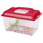 URBNLIVING Plastic Aquarium Starter Set (Red)